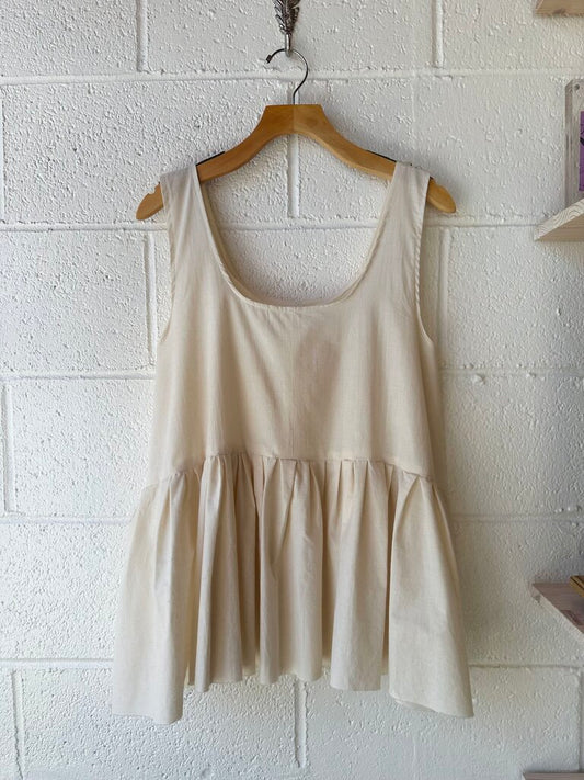 Maya Meyer one of a kind pleated tank top