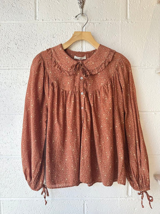 Doen floral print 'Bille Jean' top