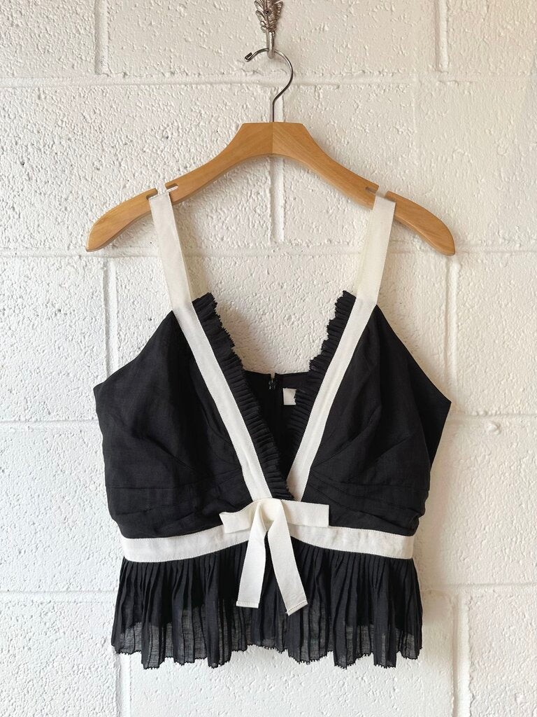 NEW Sea NY 'Thalia' ruffled bow tank top