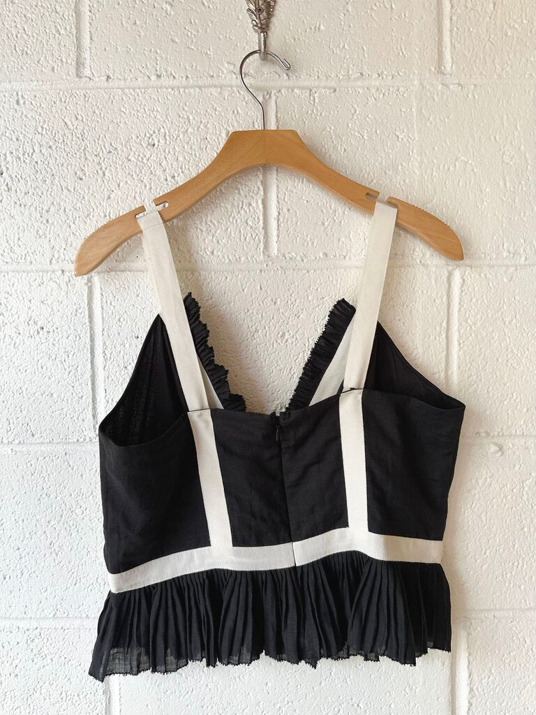 NEW Sea NY 'Thalia' ruffled bow tank top
