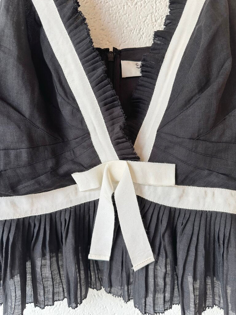 NEW Sea NY 'Thalia' ruffled bow tank top