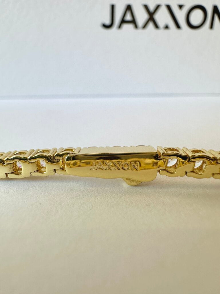 Jaxxon 14k gold tennis bracelet