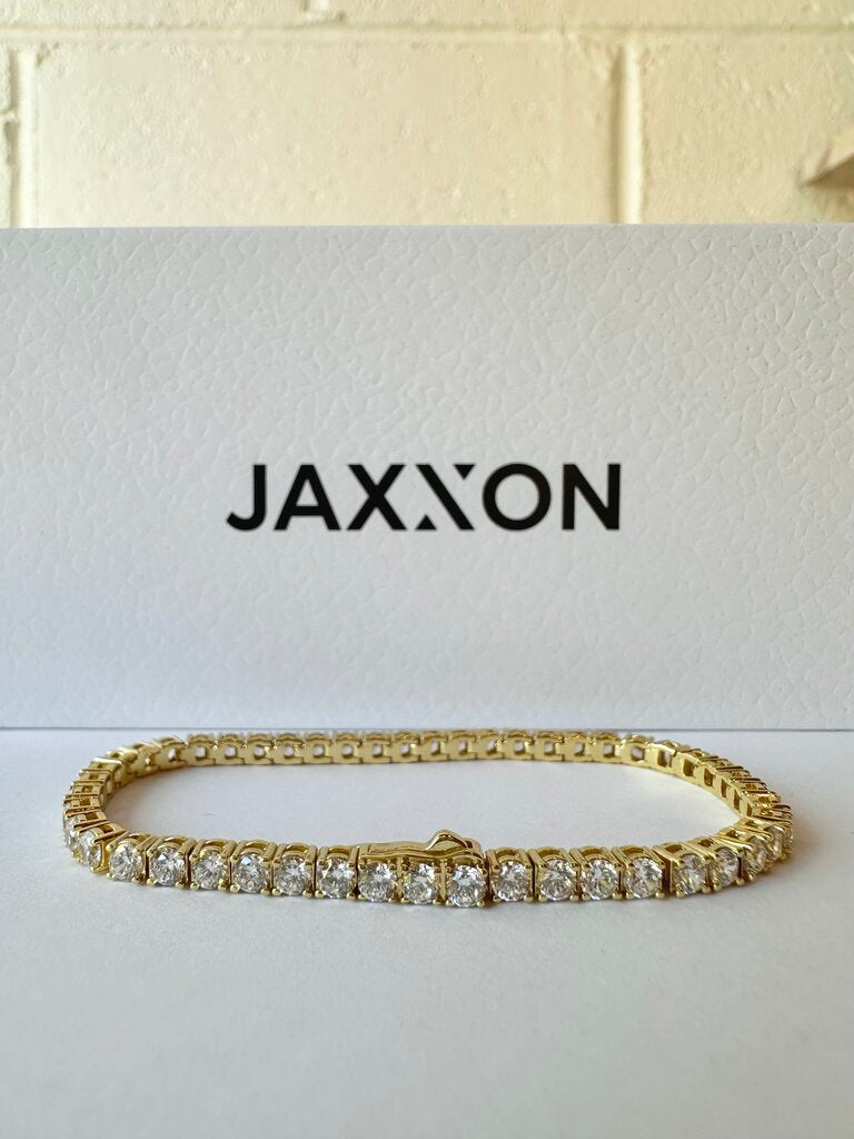 Jaxxon 14k gold tennis bracelet