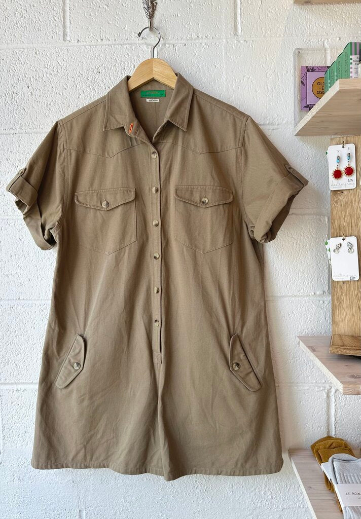 Clare V. cotton shorts romper