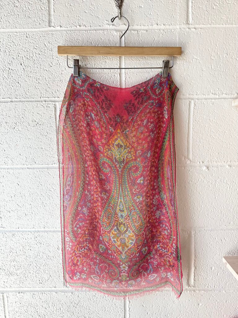 Etro floral silk scarf