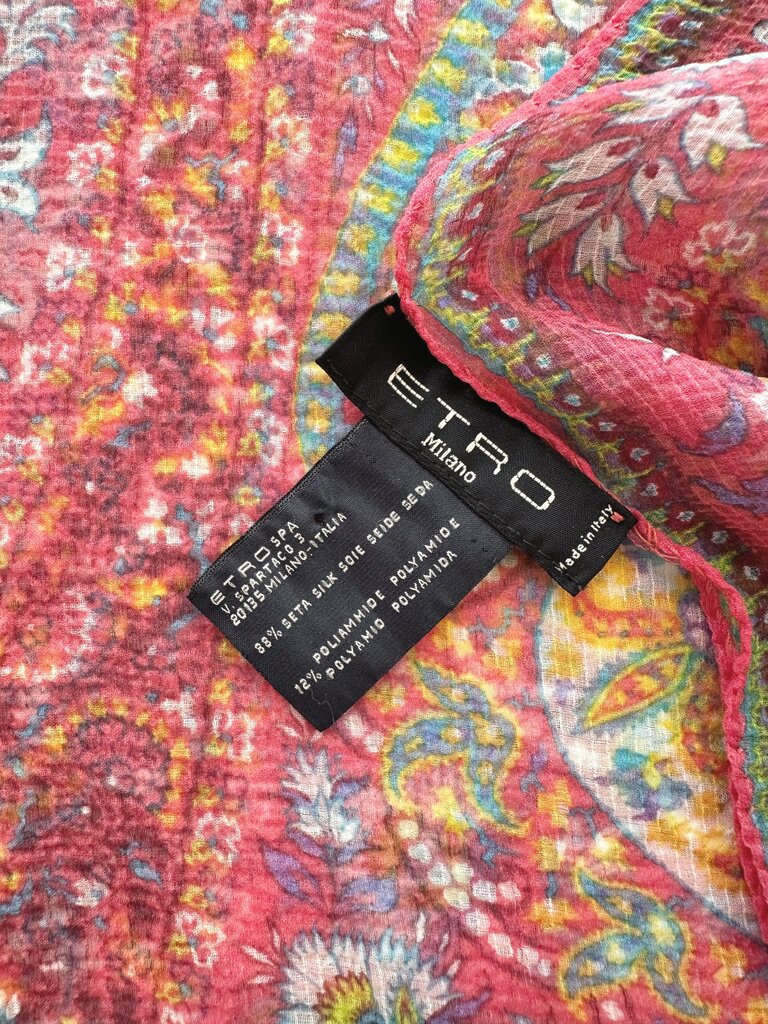 Etro floral silk scarf