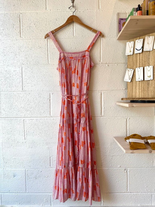Lem Lem New 'Gigi Sweepy' Chevron Stripe Sundress