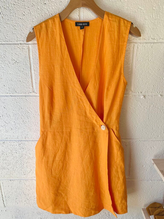 Ilana Kohn Linen Shorts Romper