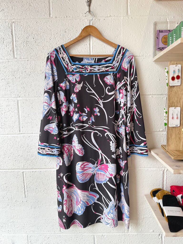 Vintage Pucci butterfly print long sleeve dress