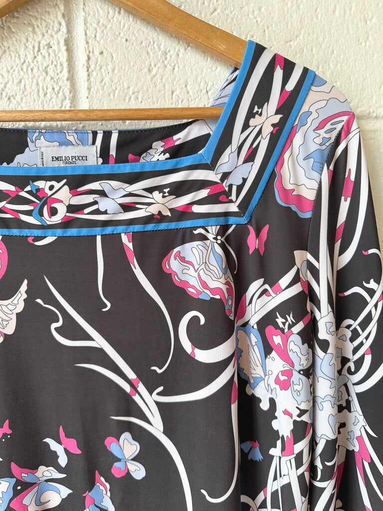 Vintage Pucci butterfly print long sleeve dress