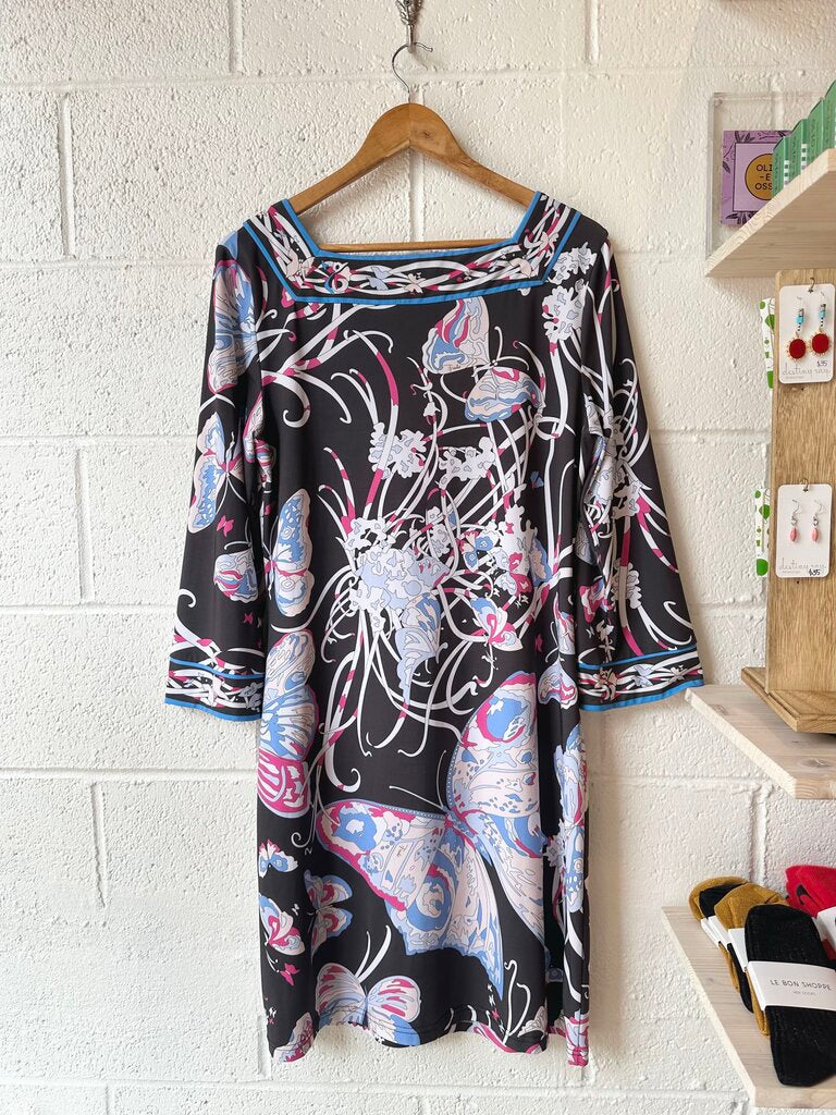 Vintage Pucci butterfly print long sleeve dress