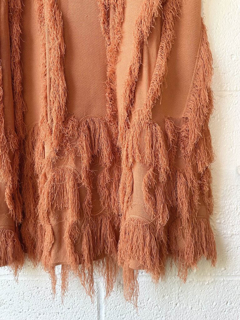 NEW Ulla Johnson 'Bonnie / Astrid' fringe knit top/skirt SET