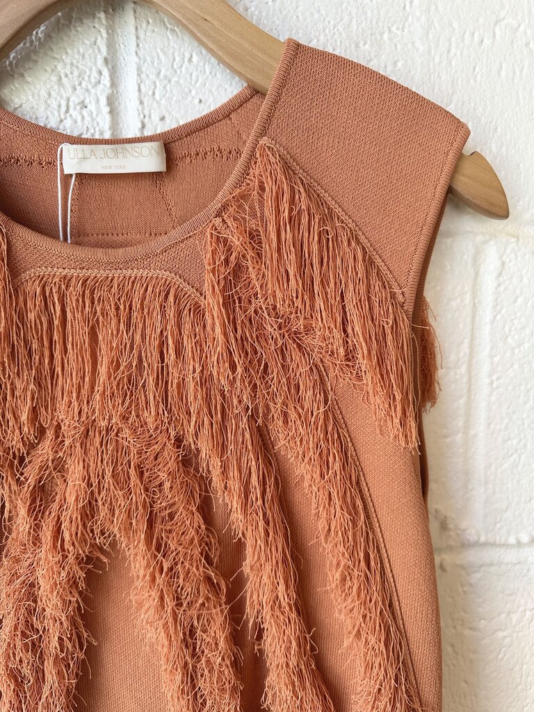 NEW Ulla Johnson 'Bonnie / Astrid' fringe knit top/skirt SET