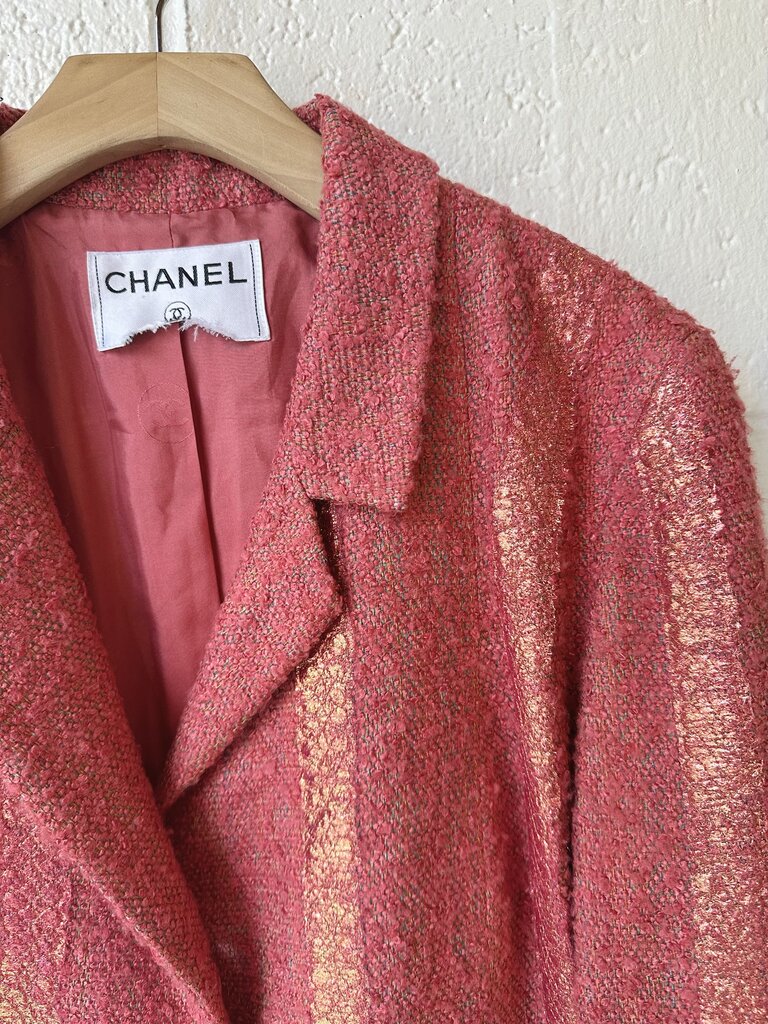Vintage Chanel tweed boucle skirt / jacket SET
