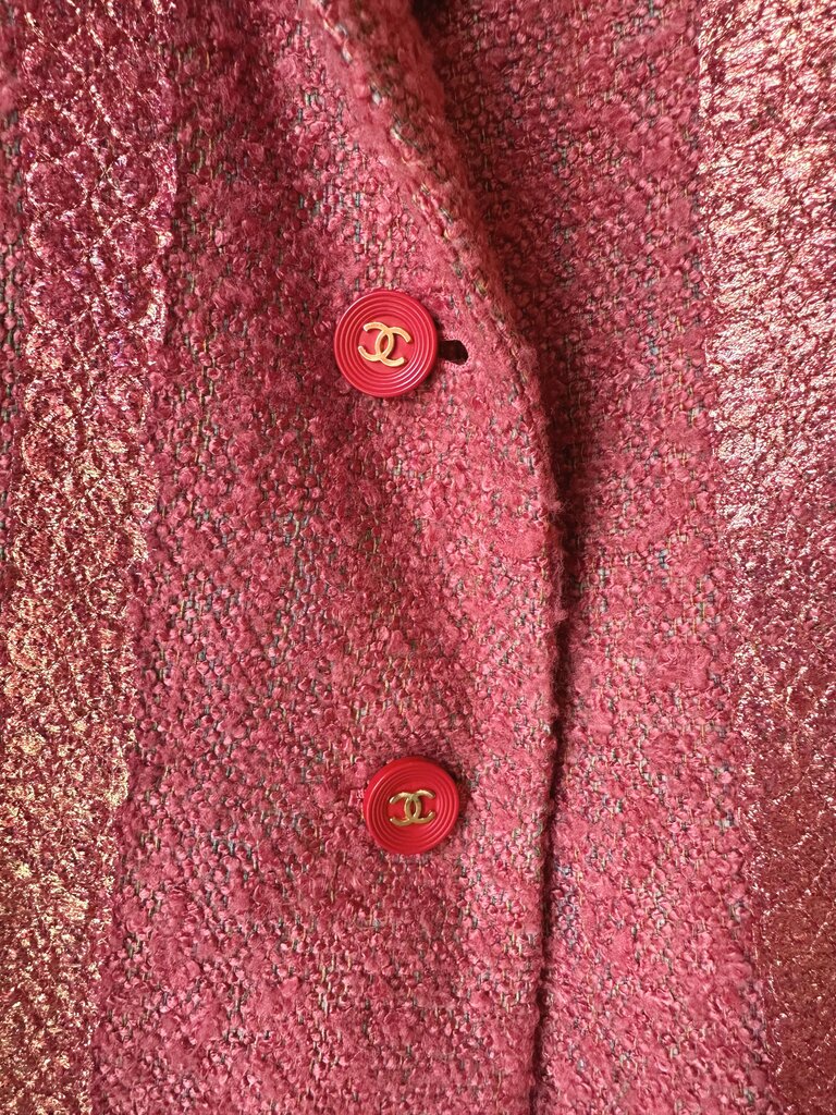 Vintage Chanel tweed boucle skirt / jacket SET