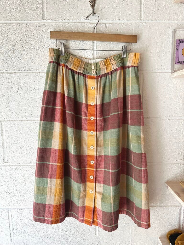 Ace & Jig 100% cotton plaid top/skirt SET