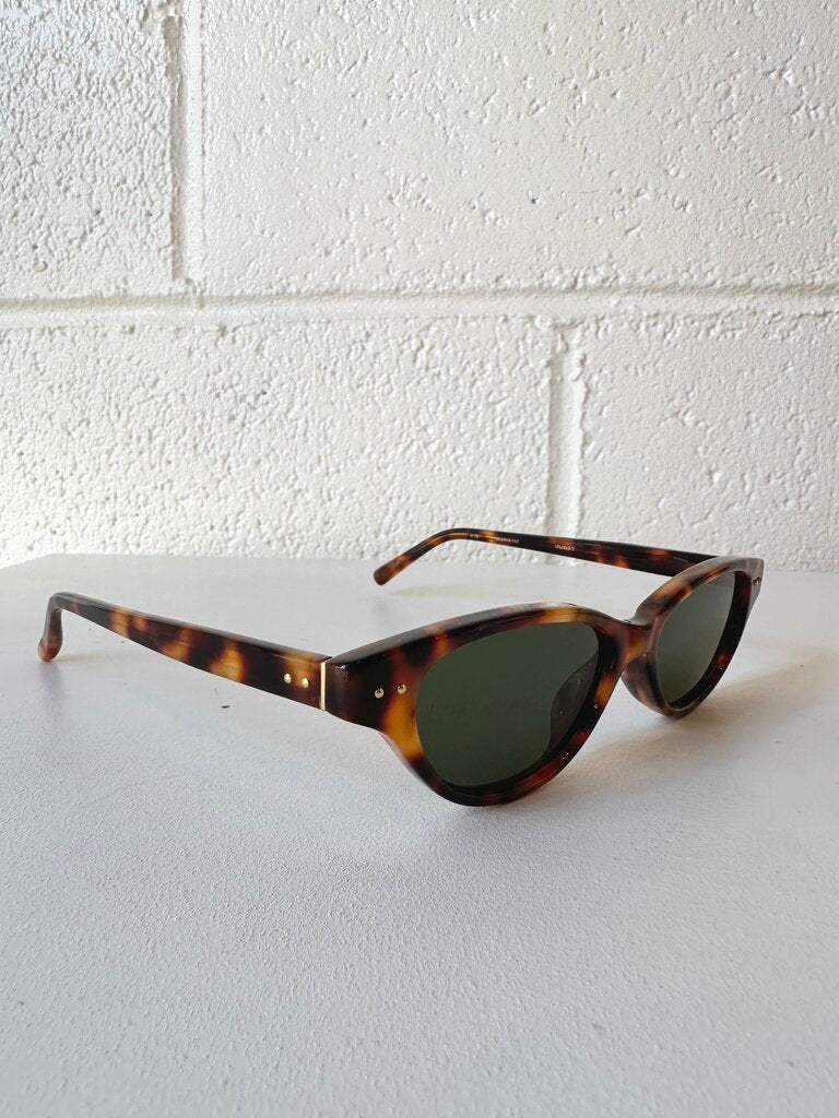 Linda Farrow 'Alessandra' tortoise cat eye sunglasses