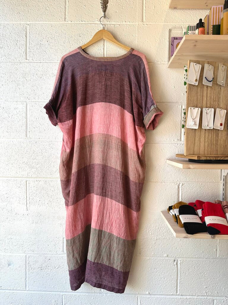 Humanoid Striped Linen Caftan