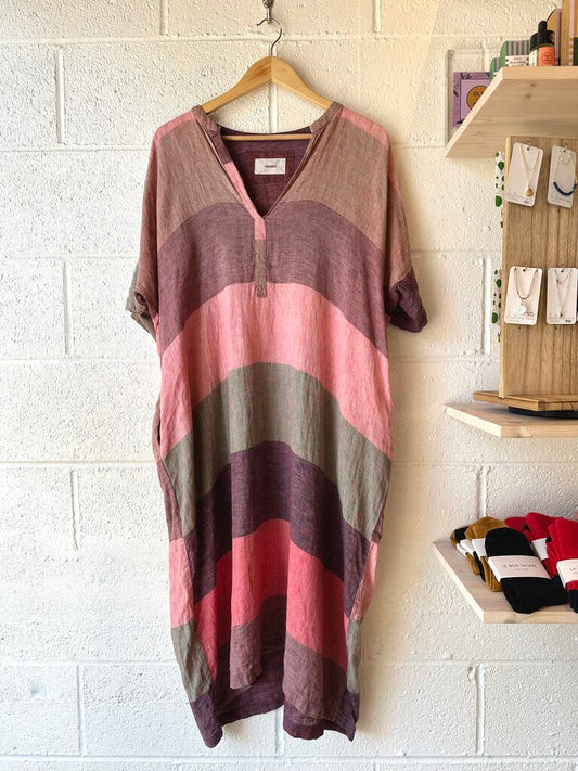 Humanoid Striped Linen Caftan