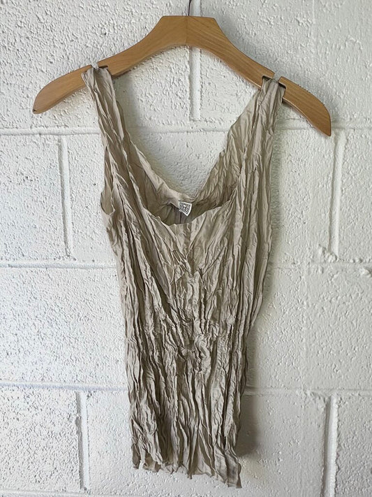 NEW Toteme Crinkled Silk Tank