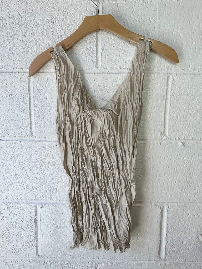 NEW Toteme Crinkled Silk Tank