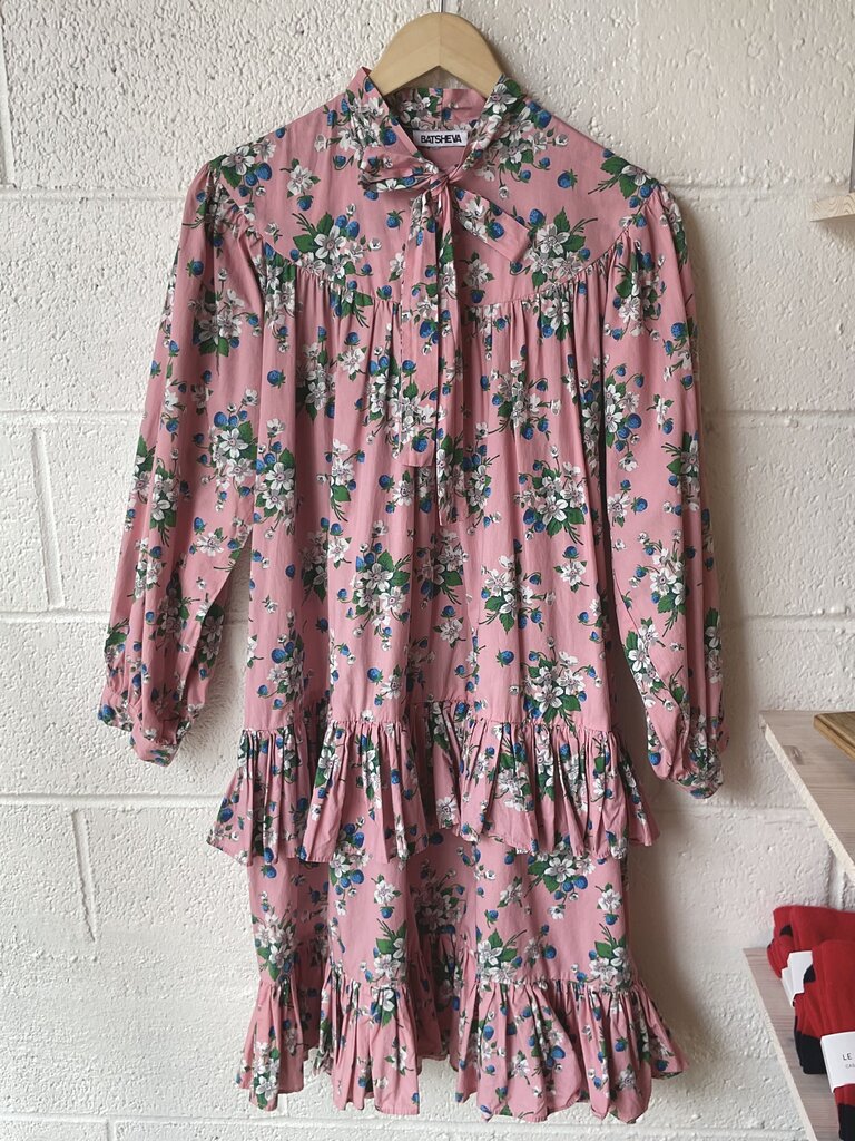 Batsheva 'Fifi" Floral Tie-neck Dress