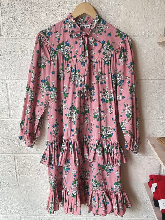 Batsheva 'Fifi" Floral Tie-neck Dress