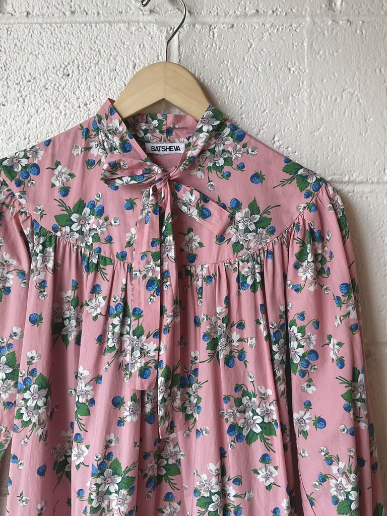 Batsheva 'Fifi" Floral Tie-neck Dress