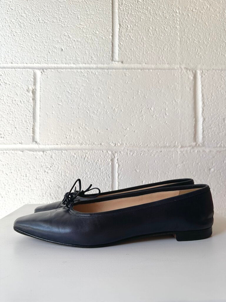 Manolo Blahnik Pointed Toe Ballet Flat