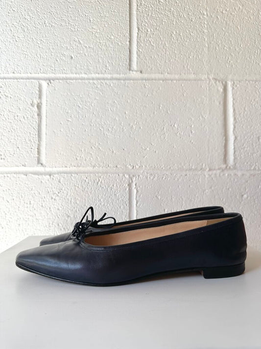 Manolo Blahnik Pointed Toe Ballet Flat