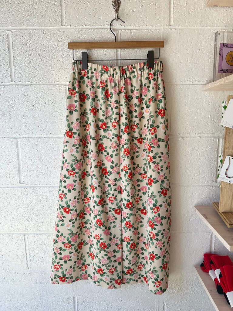 Beklina floral midi skirt