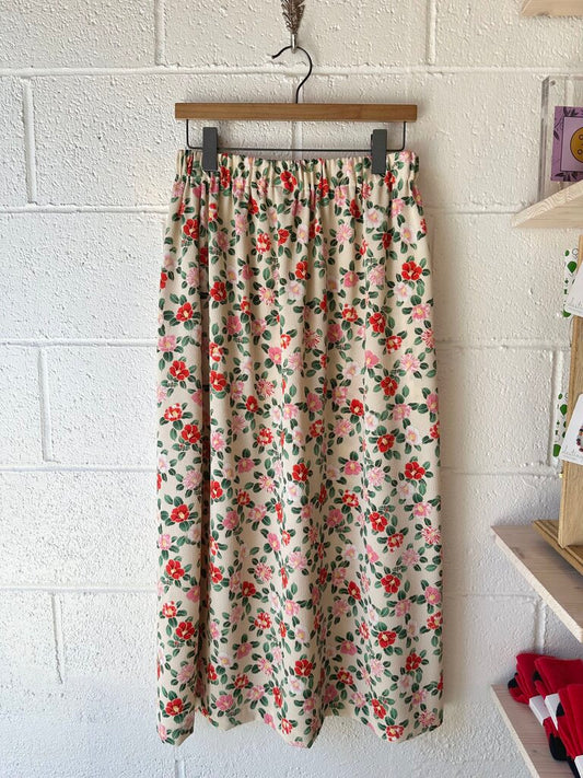 Beklina floral midi skirt