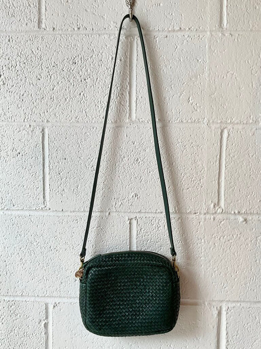 Clare V. ‘Midi Sac’ Woven Leather Bag