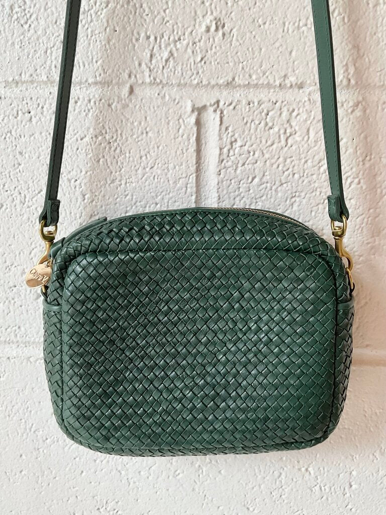 Clare V. ‘Midi Sac’ Woven Leather Bag