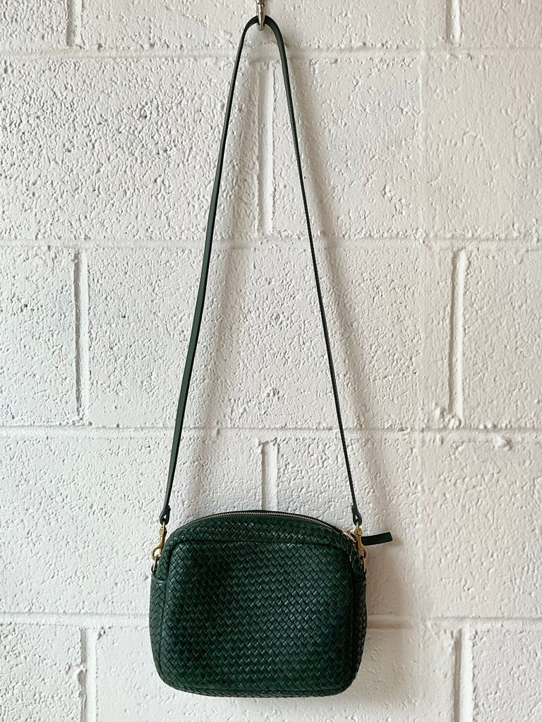 Clare V. ‘Midi Sac’ Woven Leather Bag