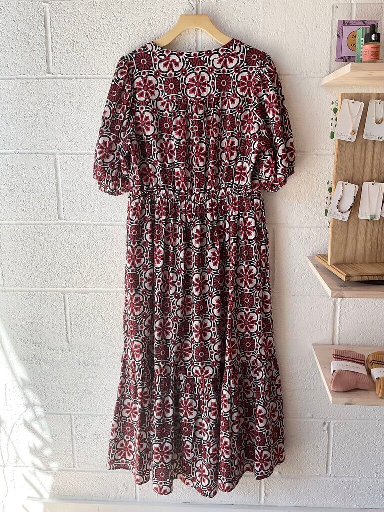 Xirena Red Floral Maxi Dress