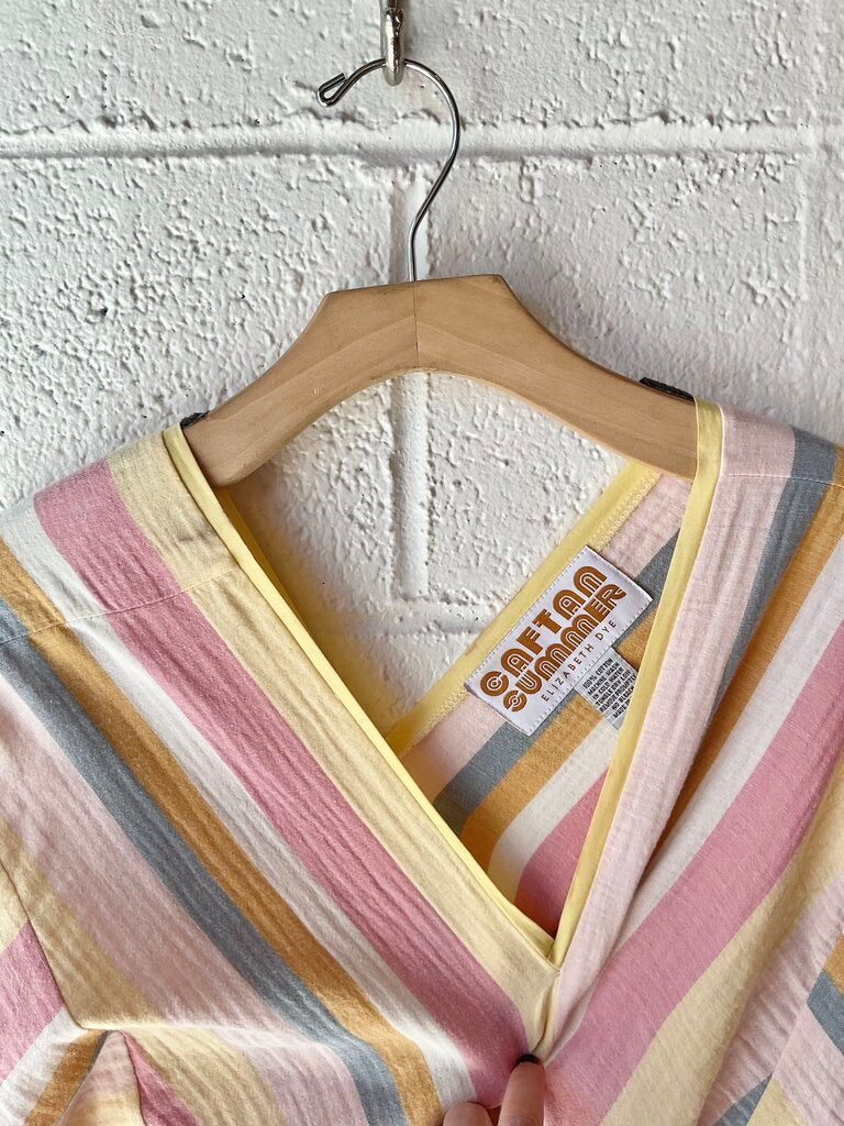 Summer Caftan Striped Gauze Caftan