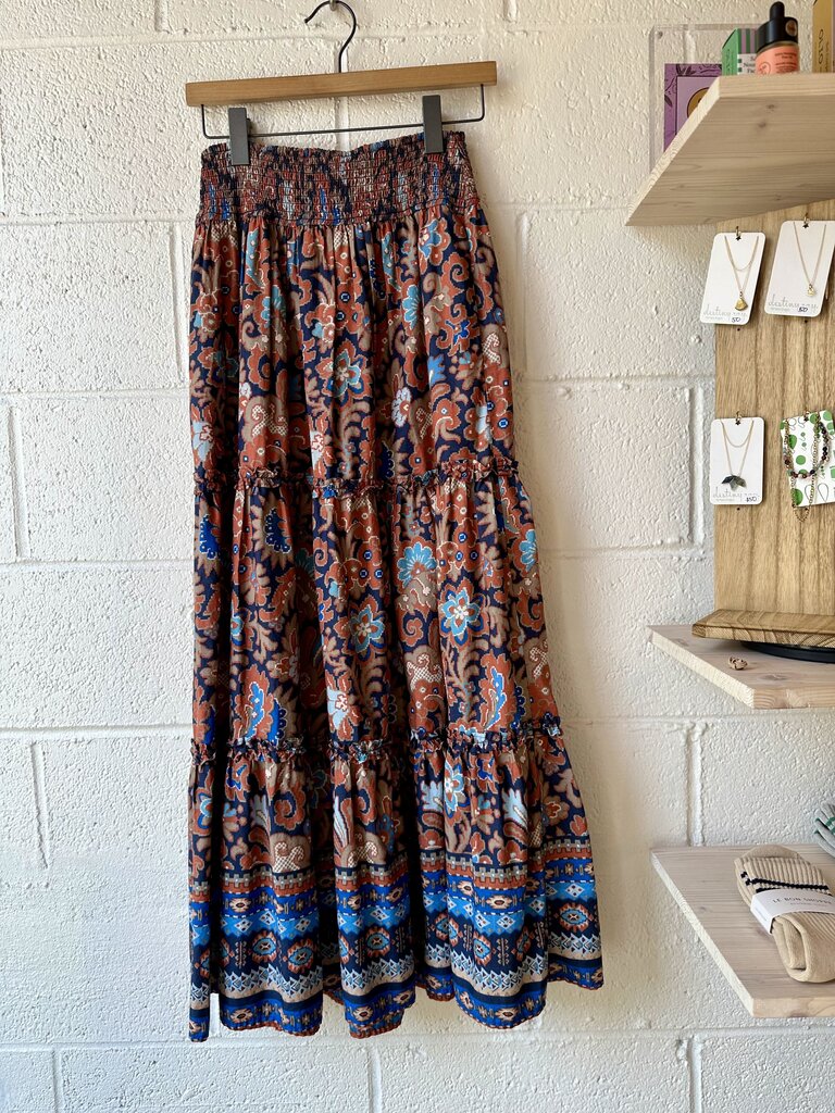 House Of Harlow print tiered skirt SET