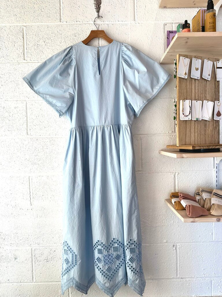 Rhode 'Darby' heart eyelet maxi dress