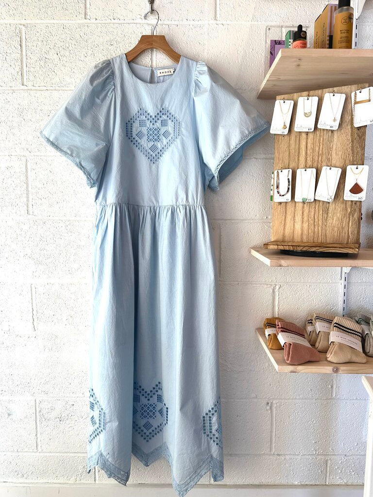 Rhode 'Darby' heart eyelet maxi dress