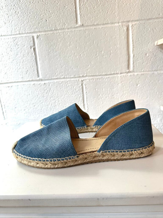 Jimmy Choo D'Orsay espadrilles (as is = visible glue)