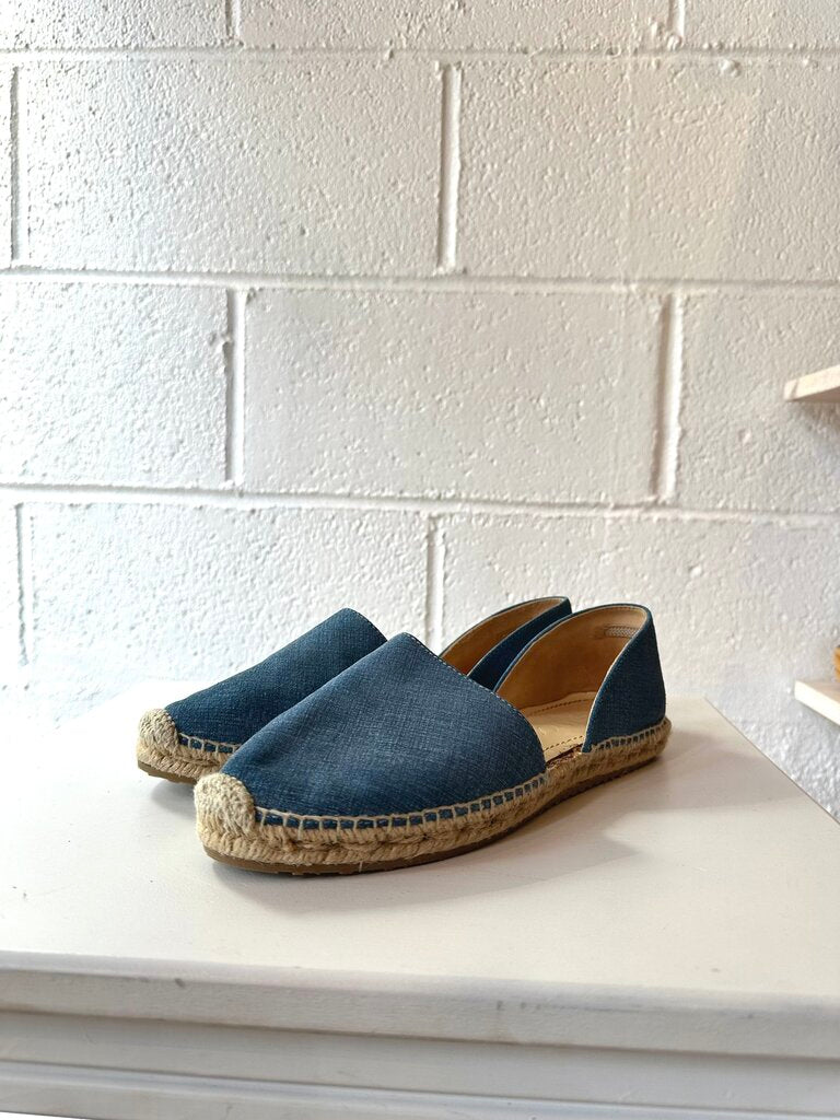 Jimmy Choo D'Orsay espadrilles (as is = visible glue)