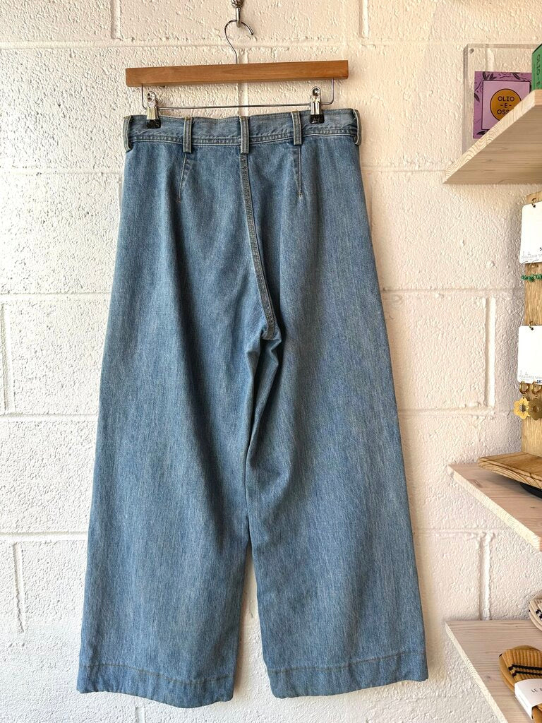 Jesse Kamm 'Sailor' pants (as-is= stains)