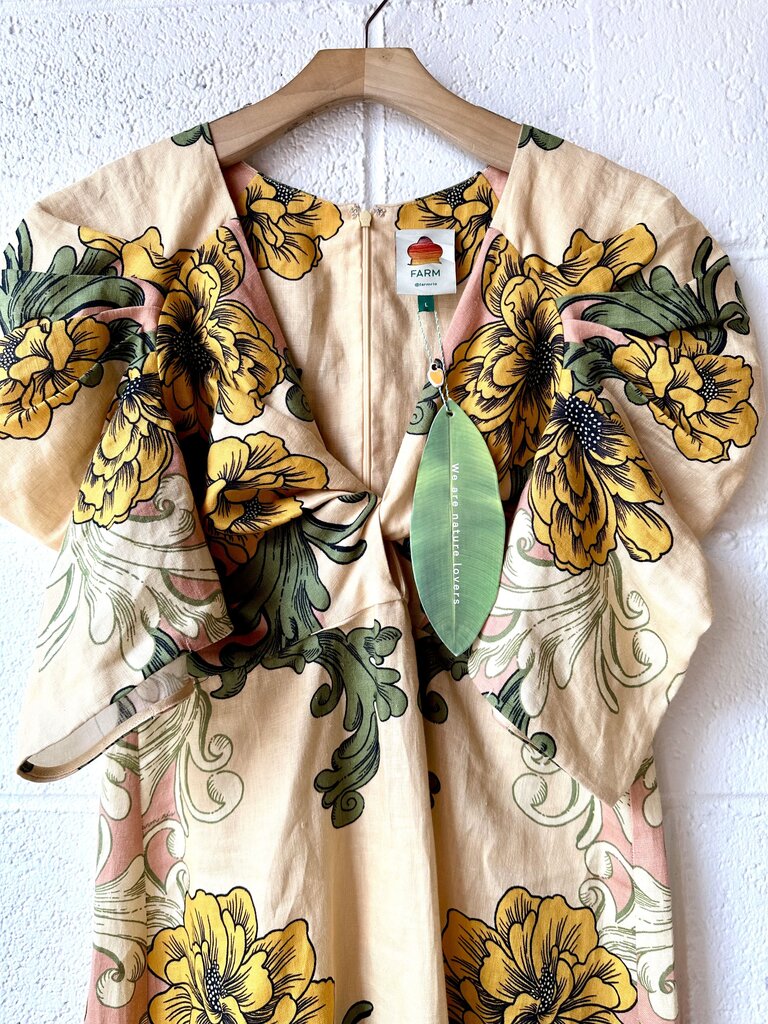 NEW FARM Rio 'Delicate Flower' midi dress