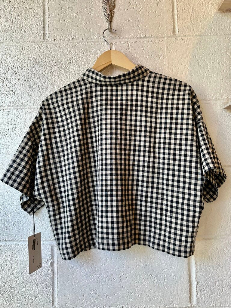 Eve Gravel NEW gingham shirt / skirt SET