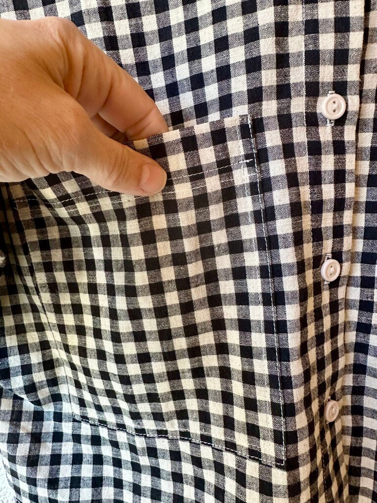 Eve Gravel NEW gingham shirt / skirt SET