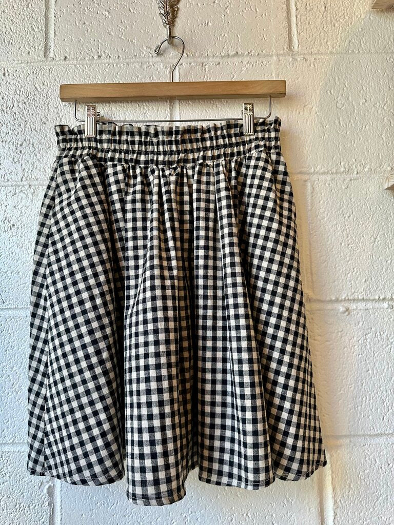 Eve Gravel NEW gingham shirt / skirt SET