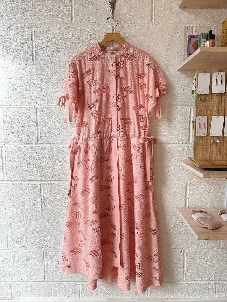 Hofmann 'Miriam' 100% cotton eyelet maxi dress