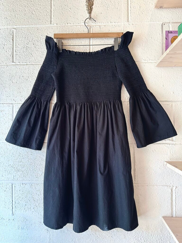 Shaina Mote Smocked Off Shoulder Dress