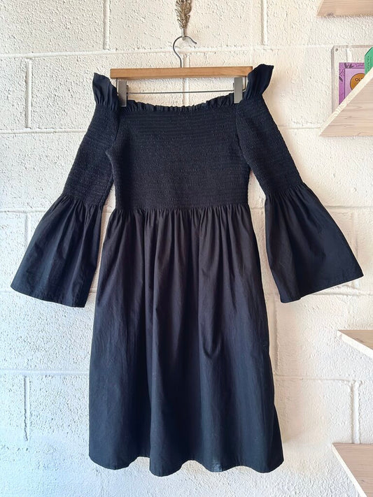 Shaina Mote Smocked Off Shoulder Dress